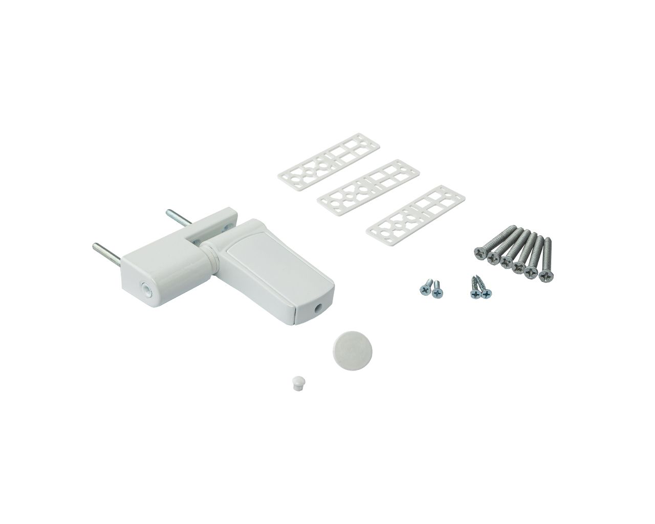 Петля дверная регулируемая 3-D 90мм (14-19.5 мм) на 90 кг, белая RAL9016. Рис. 1