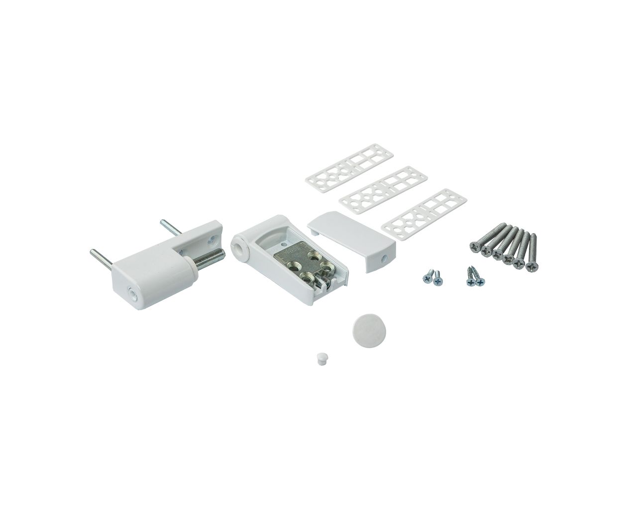 Петля дверная регулируемая 3-D 90мм (14-19.5 мм) на 90 кг, белая RAL9016. Рис. 2 Петля дверная регулируемая 3-D 90мм (14-19.5 мм) на 90 кг, белая RAL9016. Рис. 2