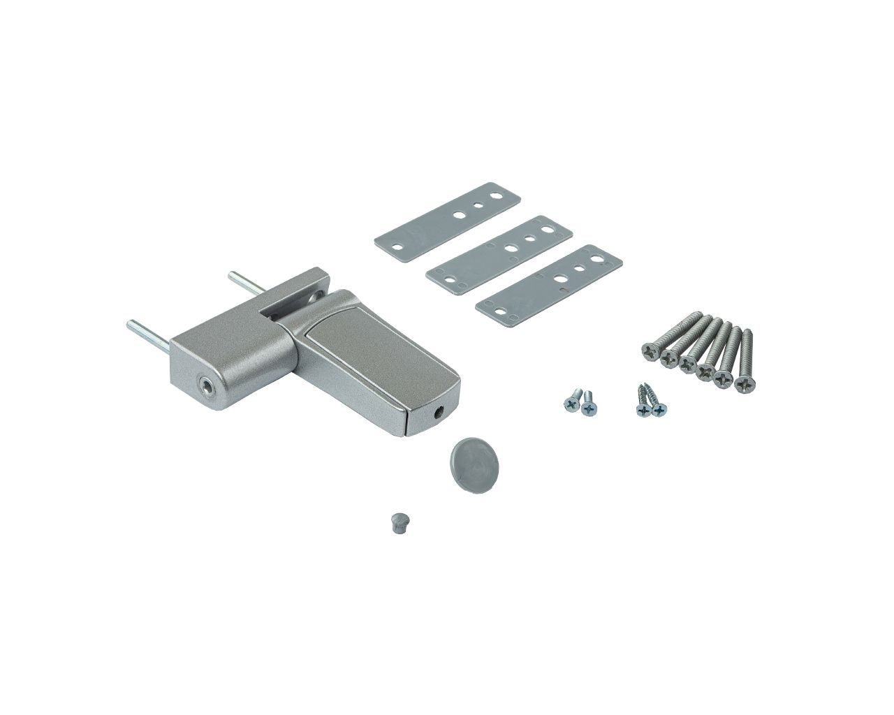 Петля дверная регулируемая 3-D 90мм (14-19.5 мм) на 90 кг, серебр.. Рис. 1