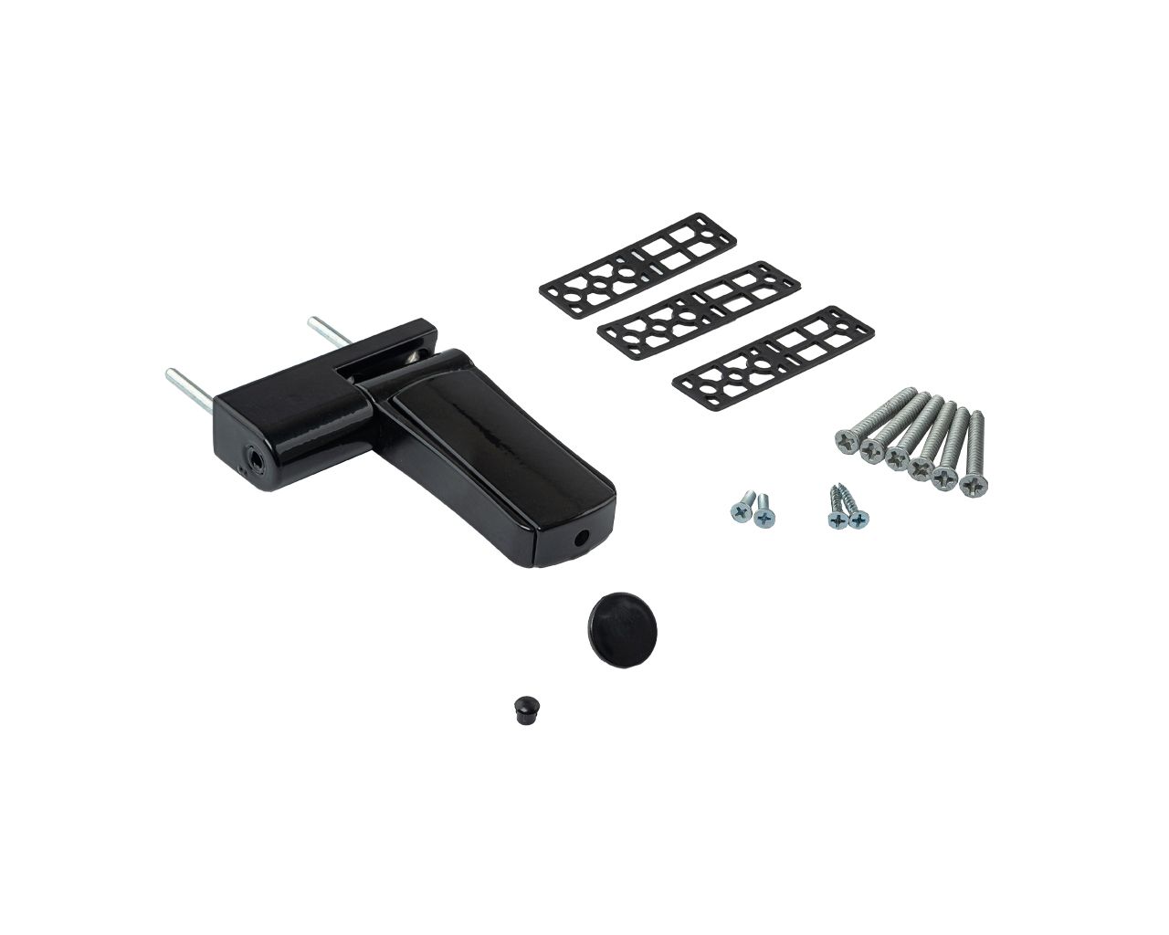 Петля дверная регулируемая  Elementis 3-D 105 мм (14-19,5 мм) на 120 кг, черная RAL9005. Рис. 1