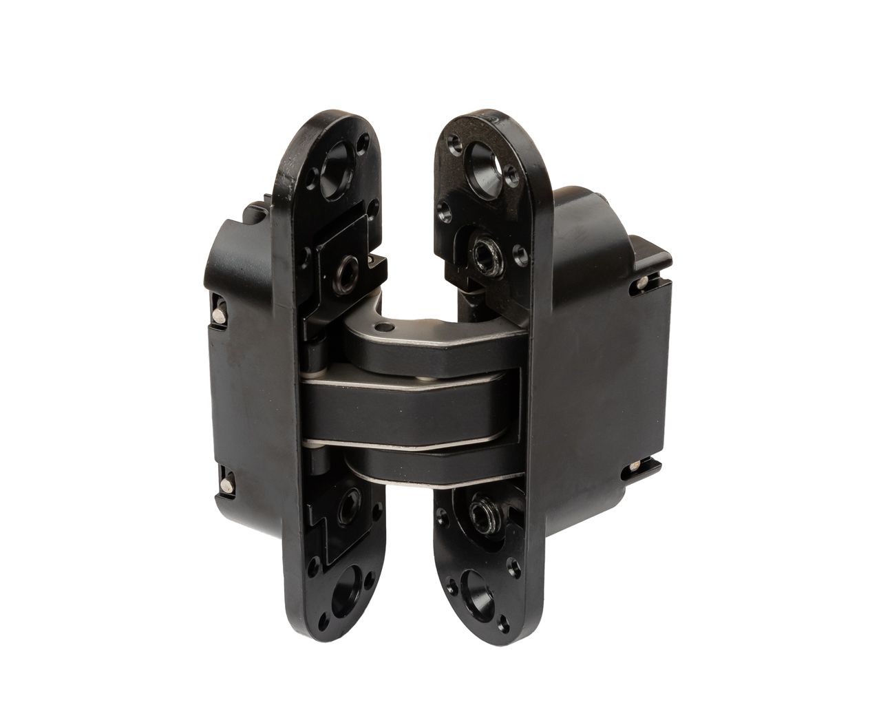 Петля дверная скрытая универсальная, 3D, 111,5х29 мм, 80 кг, черный мат., с 4 пласт. колпачками. Рис. 3 Петля дверная скрытая универсальная, 3D, 111,5х29 мм, 80 кг, черный мат., с 4 пласт. колпачками. Рис. 3