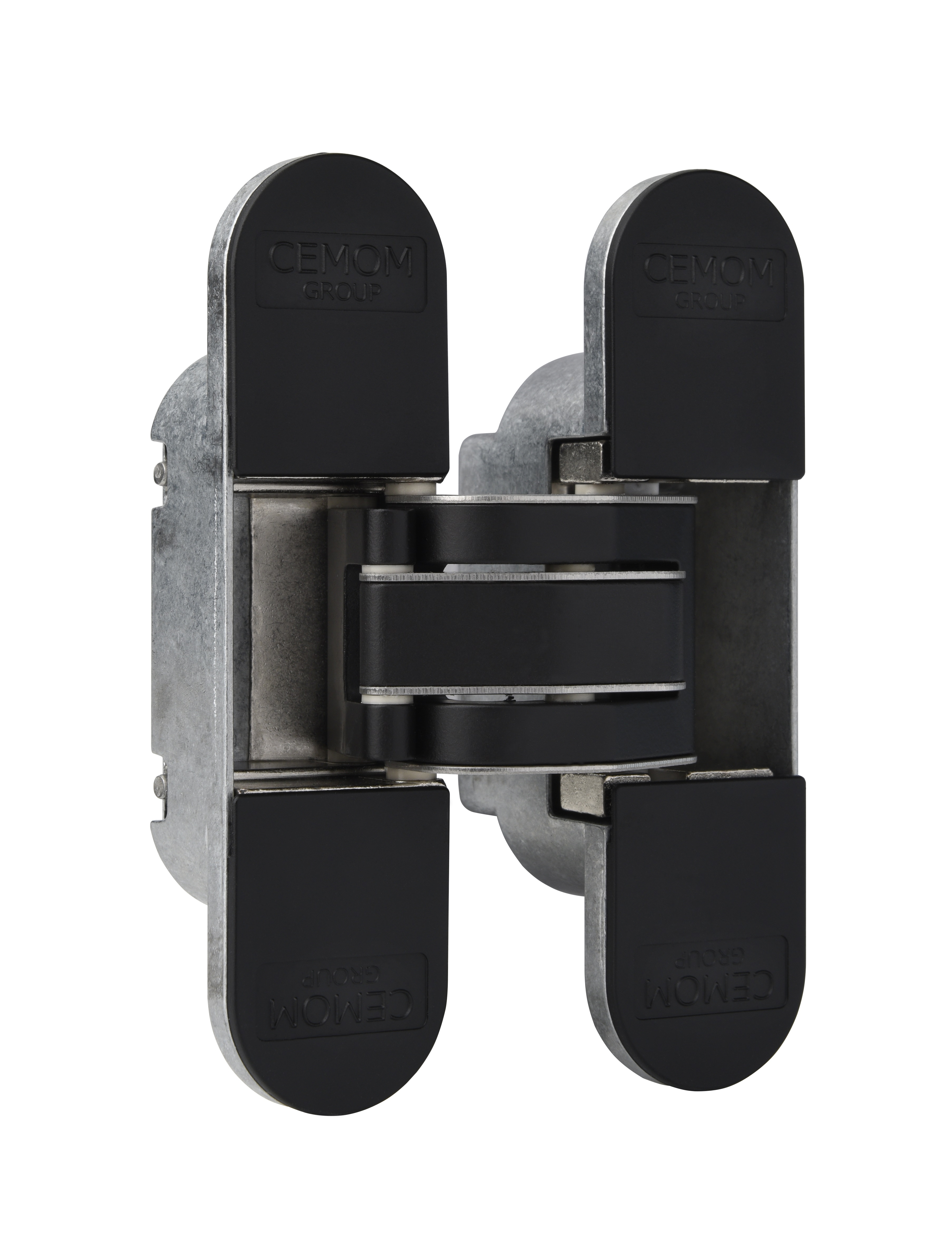 Петля дверная скрытая универсальная, 3D, 111,5х29 мм, 80 кг, черный мат., с 4 пласт. колпачками. Рис. 1 Петля дверная скрытая универсальная, 3D, 111,5х29 мм, 80 кг, черный мат., с 4 пласт. колпачками. Рис. 1