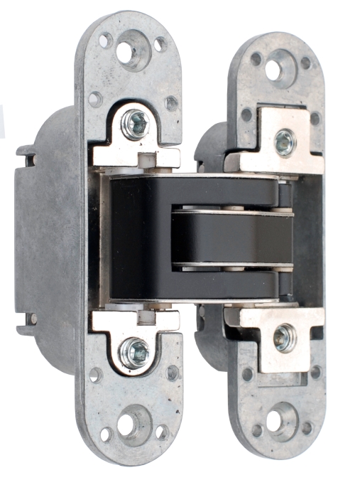 Петля дверная скрытая универсальная, 3D, 111,5х29 мм, 80 кг, черный мат., с 4 пласт. колпачками. Рис. 2 Петля дверная скрытая универсальная, 3D, 111,5х29 мм, 80 кг, черный мат., с 4 пласт. колпачками. Рис. 2