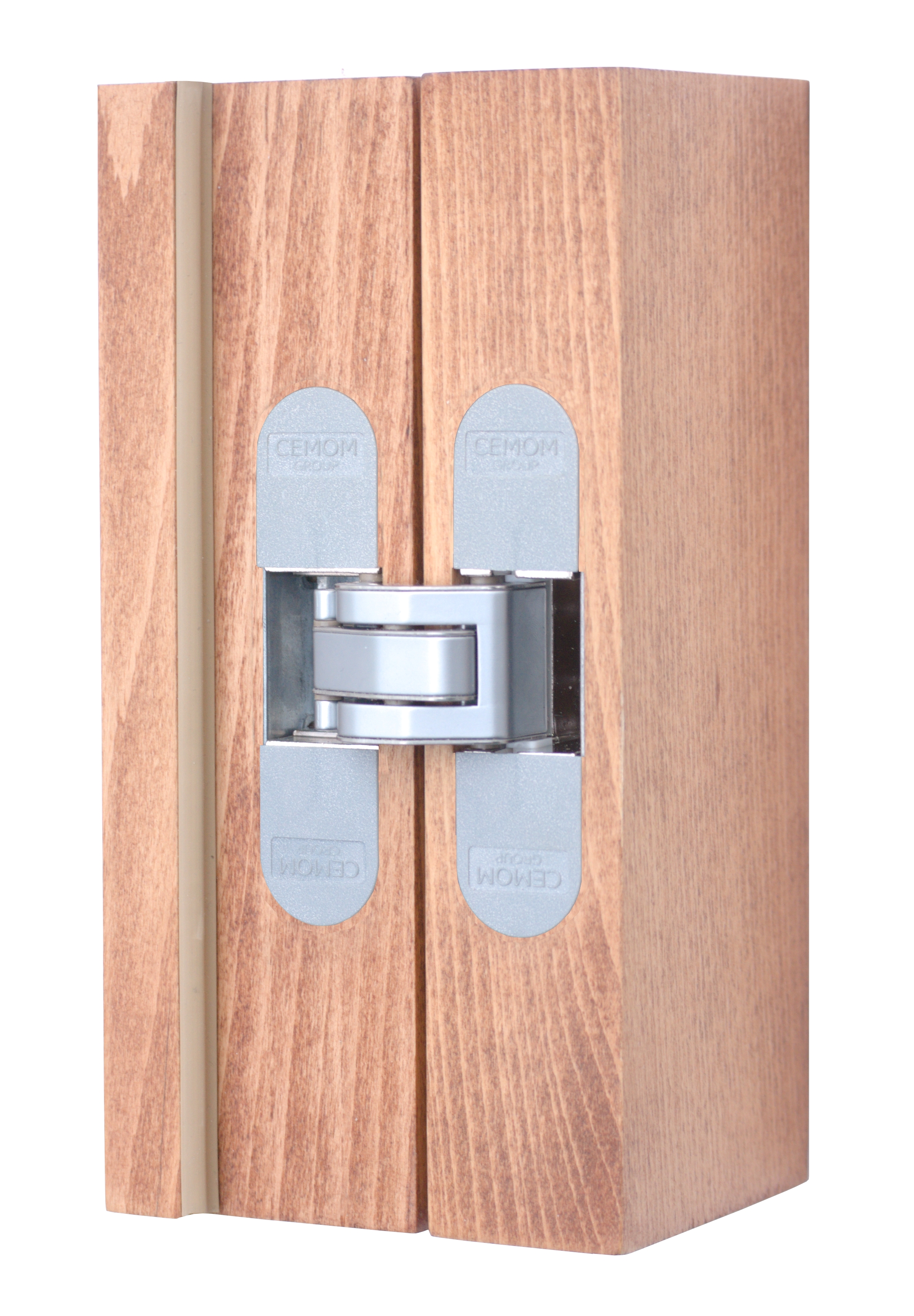 Петля дверная скрытая универсальная, 3D, 111,5х29 мм, 80 кг, сатин хром., с 4 пласт. колпачками. Рис. 3