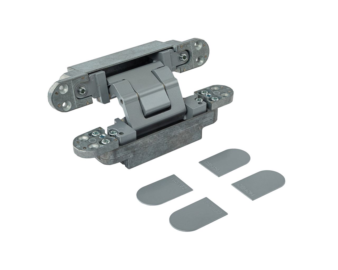 Петля дверная скрытая универсальная, 3D, 200х32/37 мм, 130 кг, сатин хром., с 4 металл. колпачками. Рис. 3 Петля дверная скрытая универсальная, 3D, 200х32/37 мм, 130 кг, сатин хром., с 4 металл. колпачками. Рис. 3