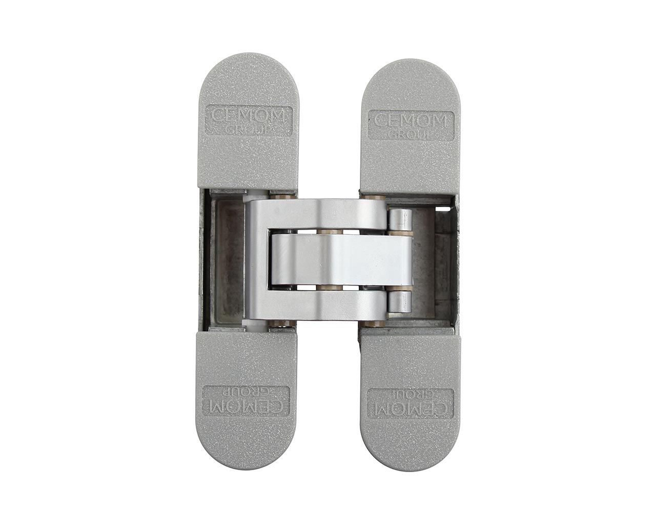 Петля дверная скрытая универсальная, 3D, 95x23 мм, 60 кг, цама, хром сатин., с 4 пласт. колпачками. Рис. 3 Петля дверная скрытая универсальная, 3D, 95x23 мм, 60 кг, цама, хром сатин., с 4 пласт. колпачками. Рис. 3