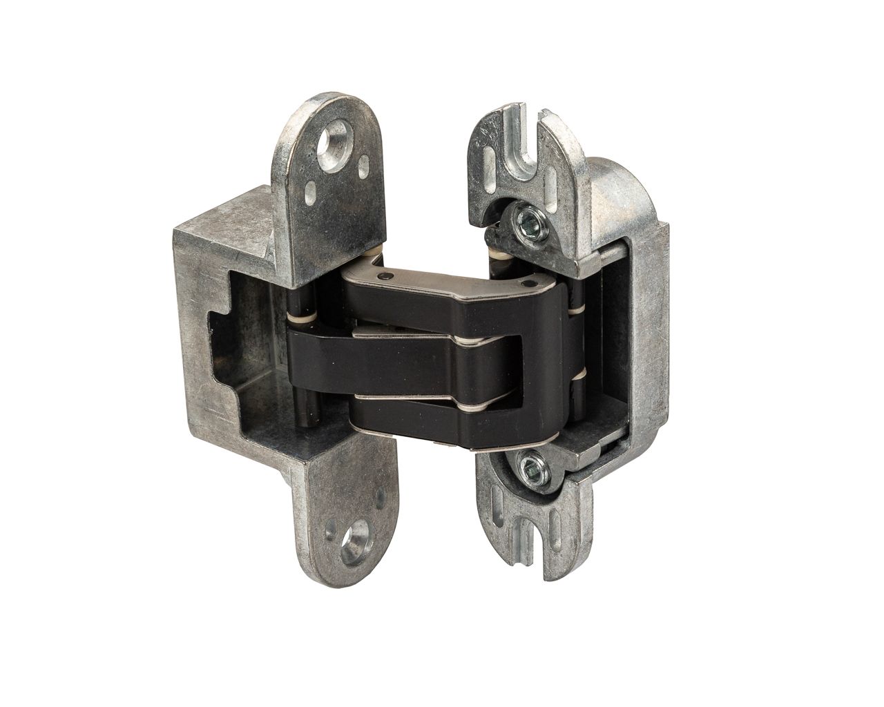 Петля дверная скрытая универсальная со смещением плоскостей, 3D, 111.5x29 мм, 50 кг, цамак черный мат., с 4 пласт. колпачками. Рис. 3 Петля дверная скрытая универсальная со смещением плоскостей, 3D, 111.5x29 мм, 50 кг, цамак черный мат., с 4 пласт. колпачками. Рис. 3