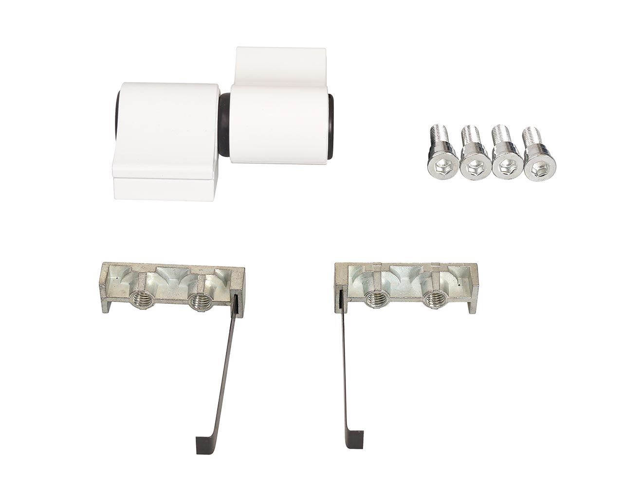 Петля дверная втулочная 2-х секционная, м/о 62, крепление на хол. профиль, белый RAL9016. Рис. 2