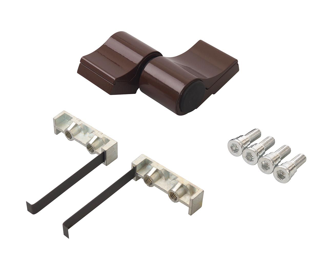 Петля дверная втулочная 2-х секционная, м/о 62, крепление на хол. профиль, корич. RAL8017. Рис. 1