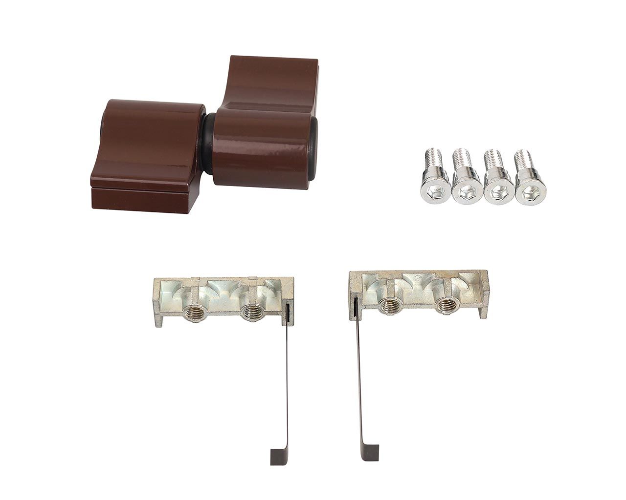 Петля дверная втулочная 2-х секционная, м/о 62, крепление на хол. профиль, корич. RAL8017. Рис. 2