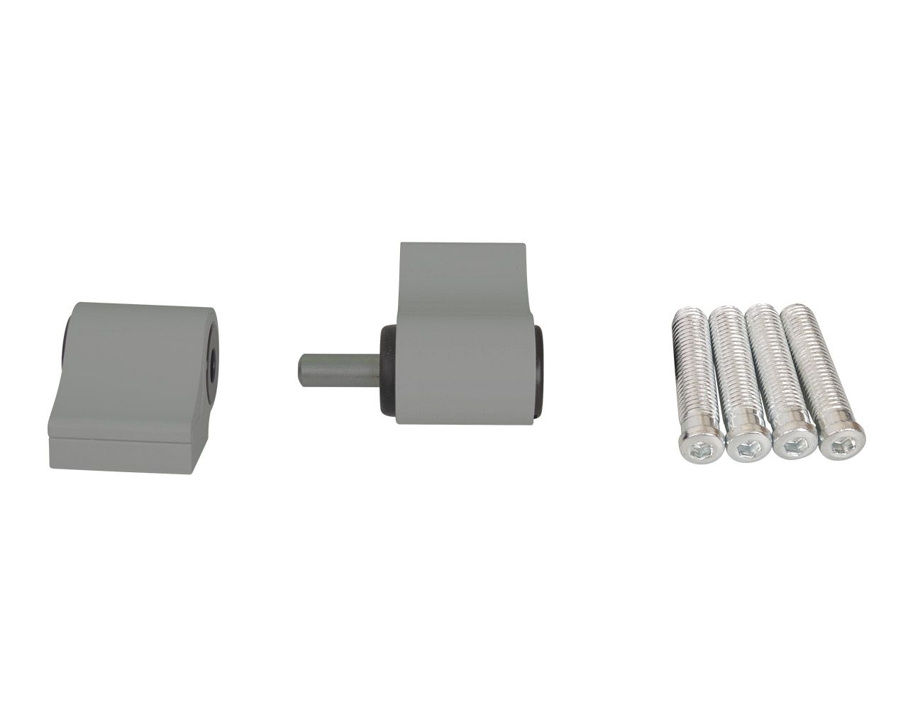 Петля дверная втулочная 2-х секционная, м/о 62, крепление на тепл. профиль, серебр. RAL9006. Рис. 2