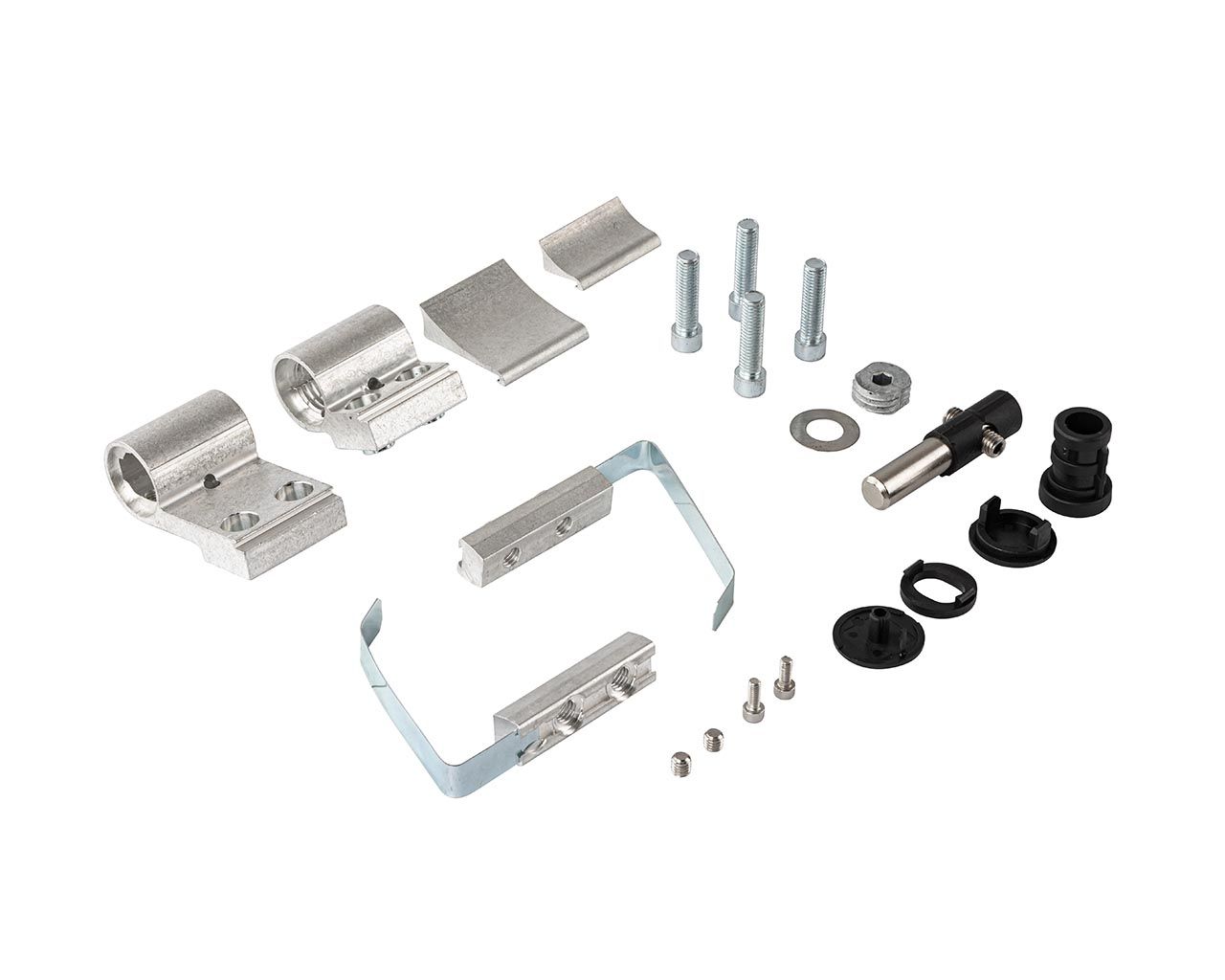 Петля дверная втулочная 2-х секционная, м/о 63 мм, крепление на хол. профиль, неокраш.. Рис. 1