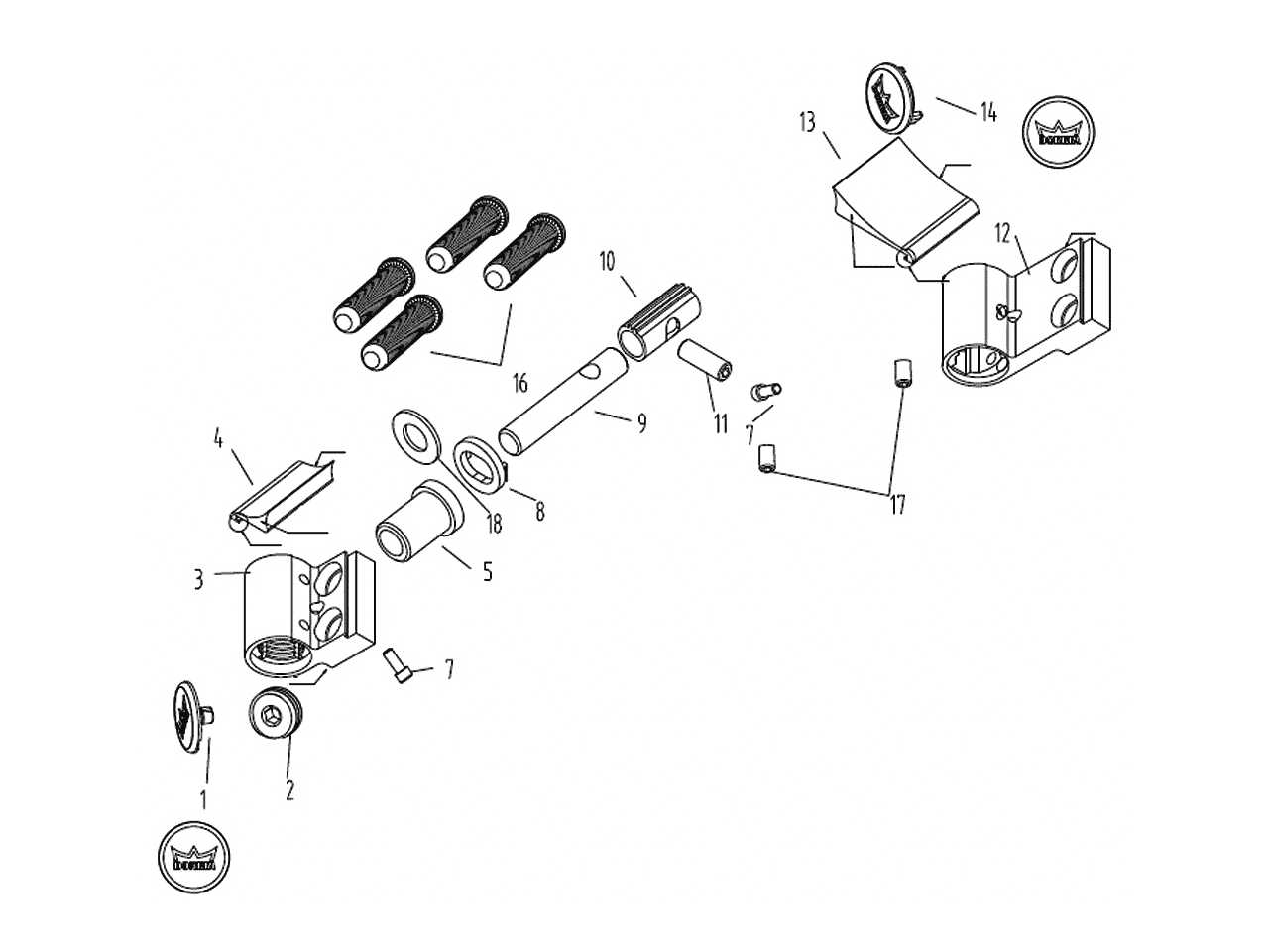 Петля дверная втулочная 2-х секционная, м/о 63 мм, крепление на тепл. профиль, неокраш.. Рис. 3 Петля дверная втулочная 2-х секционная, м/о 63 мм, крепление на тепл. профиль, неокраш.. Рис. 3