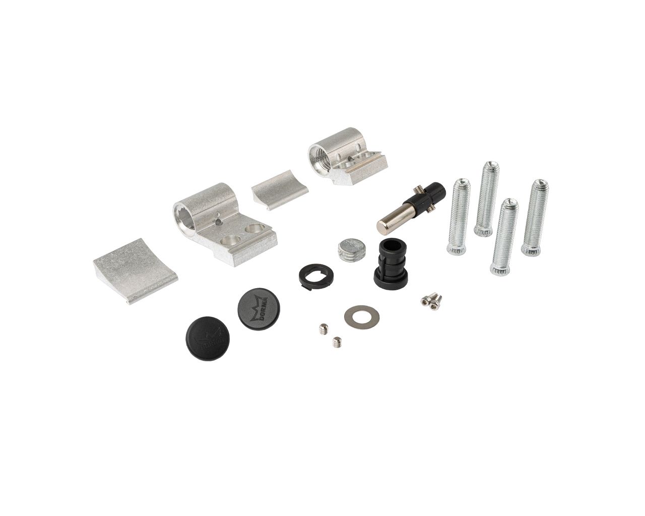 Петля дверная втулочная 2-х секционная, м/о 63 мм, крепление на тепл. профиль, неокраш.. Рис. 1