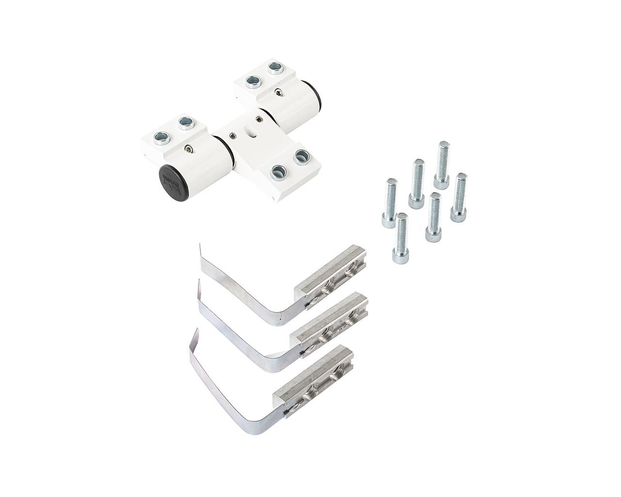 Петля дверная втулочная 3-х секционная, м/о 63 мм, крепление на хол. профиль, бел. 9016. Рис. 2