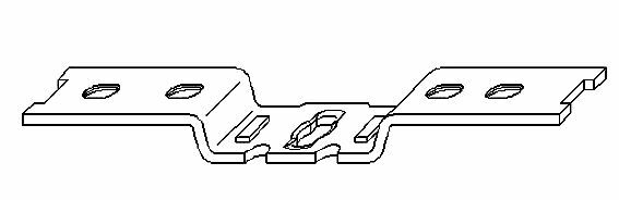 Петля фрамужная Тренд  ПВХ Silber. Рис. 1