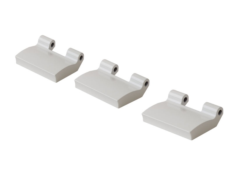 Петля на створке 40мм FOLD /3 шт./, белая R07.2. Рис. 1