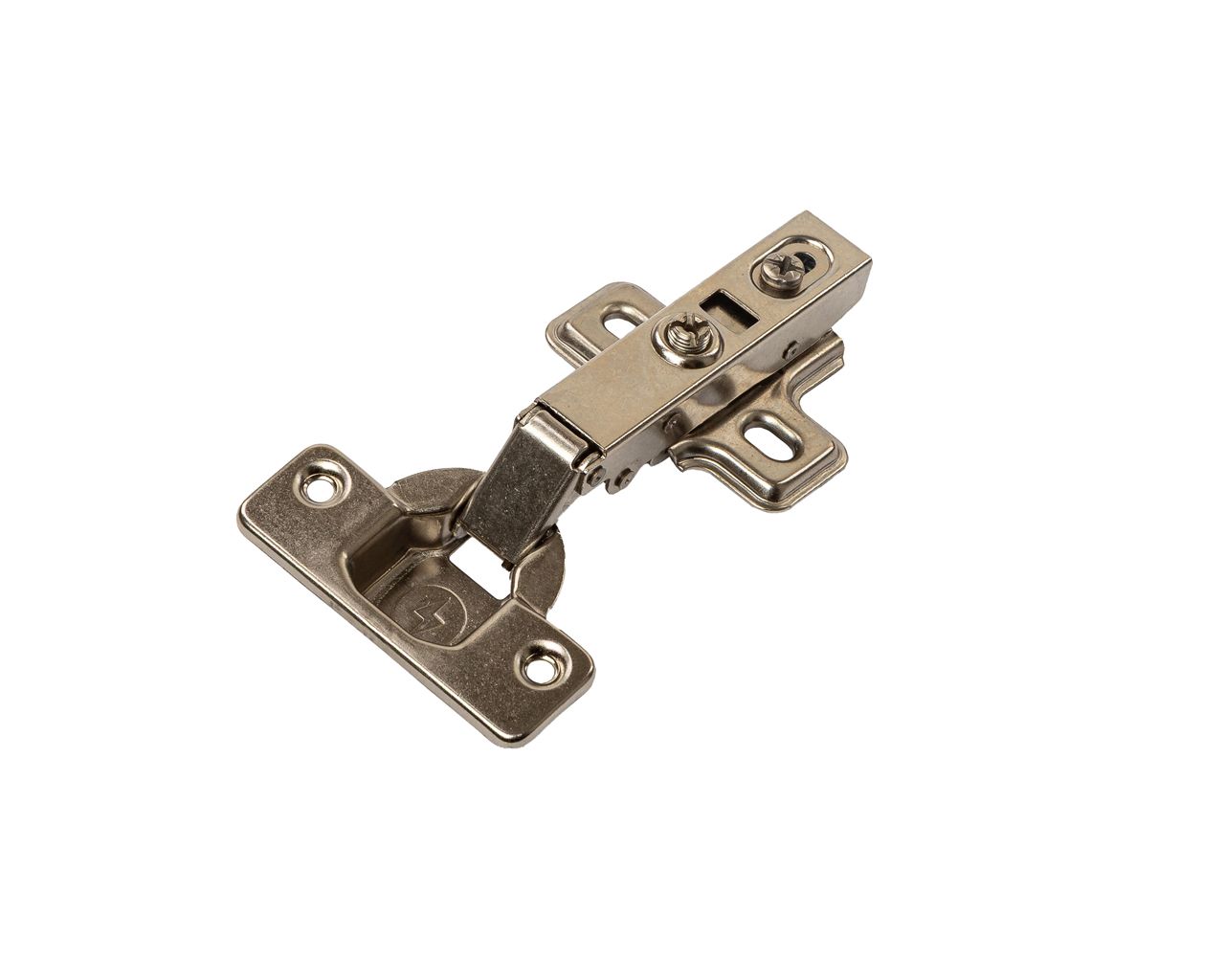 Петля накладная Clip-On с доводчиком, 84гр, с монтажной планкой h=0мм в сборе, под саморез, 48*6мм, 35мм чашка. Рис. 1 Петля накладная Clip-On с доводчиком, 84гр, с монтажной планкой h=0мм в сборе, под саморез, 48*6мм, 35мм чашка. Рис. 1
