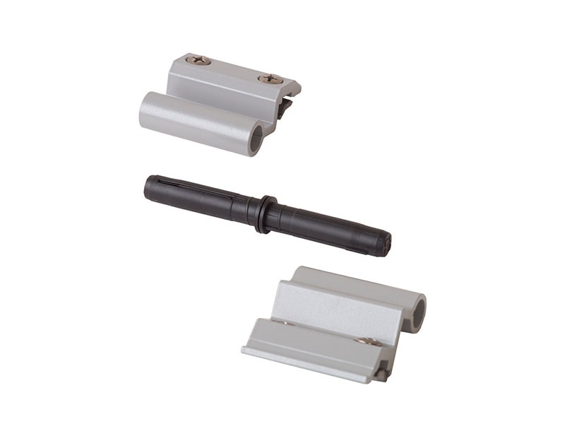 Петля поворотная FLASH BASE, V.01, угловая рама, 5 частей, серебро RAL9006, 00144600N. Рис. 1