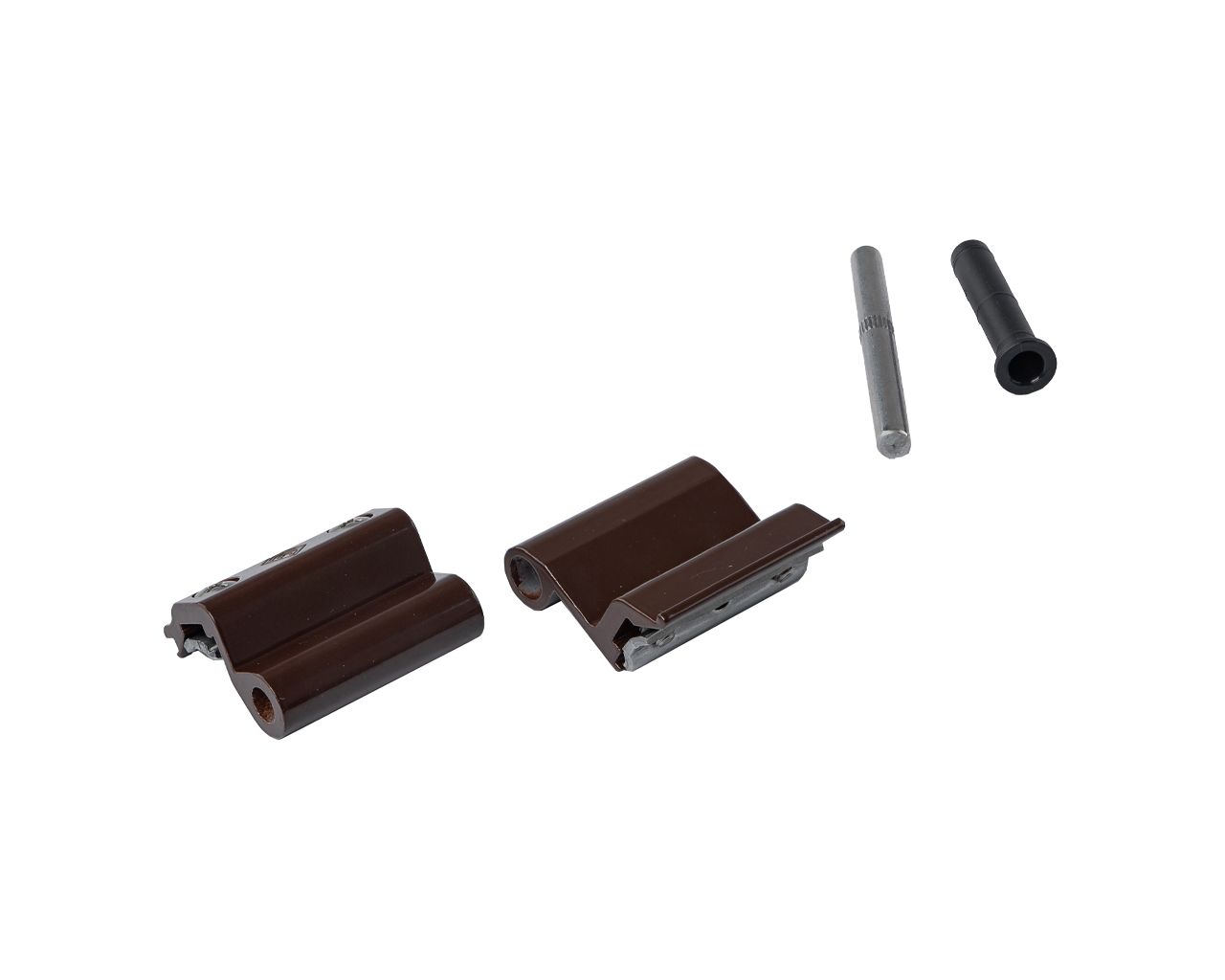 Петля поворотная оконная 2-х частная, Европаз V.01, нерегулир., 1 втулка на 1 петлю, корич. RAL8017. Рис. 1