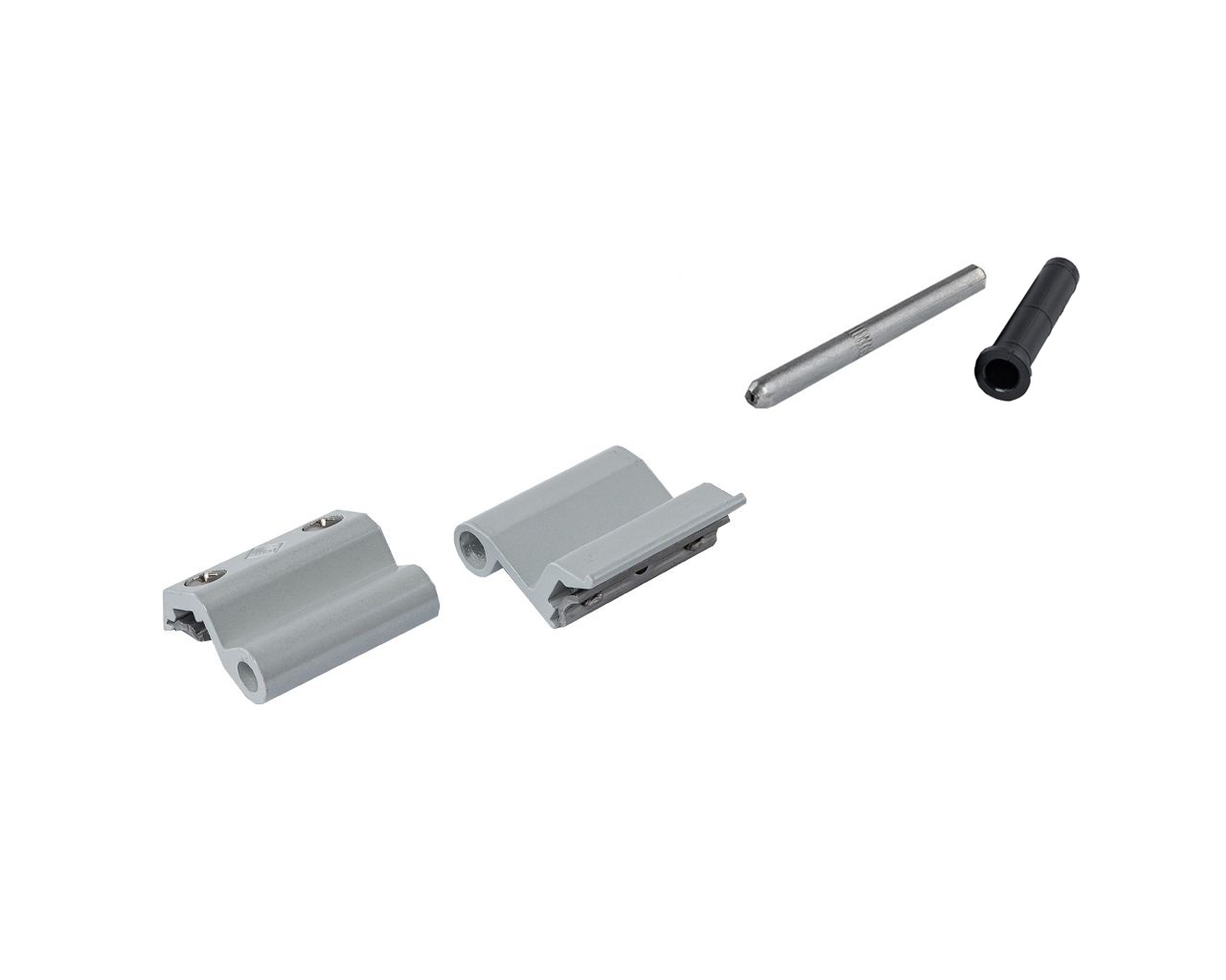 Петля поворотная оконная 2-х частная, Европаз, V.02, нерегулир., 1 втулка на 1 петлю, серебр. RAL9006. Рис. 1