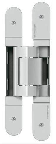 Петля скрытая 3D регулируемая для тяжелых нефальцованных дверей весом до 300 кг, цвет хром матовый. Рис. 1 Петля скрытая 3D регулируемая для тяжелых нефальцованных дверей весом до 300 кг, цвет хром матовый. Рис. 1