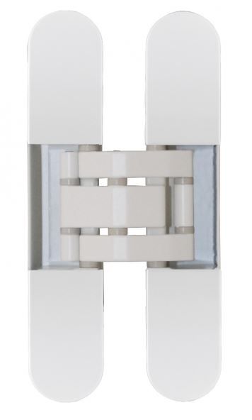 Петля скрытая, 3D, универсальная, 120x23 мм, 60 кг, цамак, белый. Рис. 1