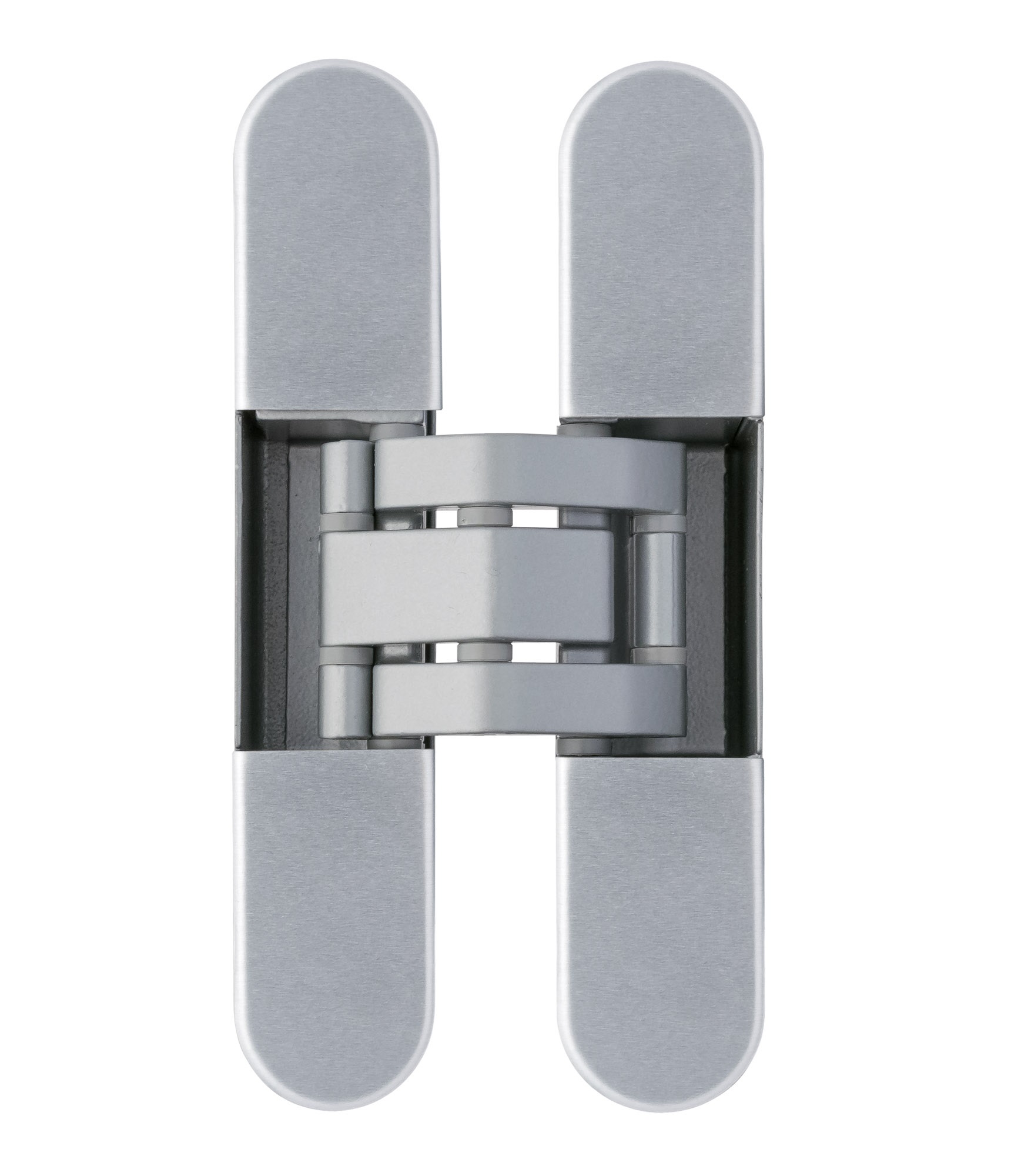 Петля скрытая, 3D, универсальная, 120x23 мм, 60 кг, плюс 4 колпачка, корпус без покрытия шарнирная часть серебро матовое. Рис. 1 Петля скрытая, 3D, универсальная, 120x23 мм, 60 кг, плюс 4 колпачка, корпус без покрытия шарнирная часть серебро матовое. Рис. 1