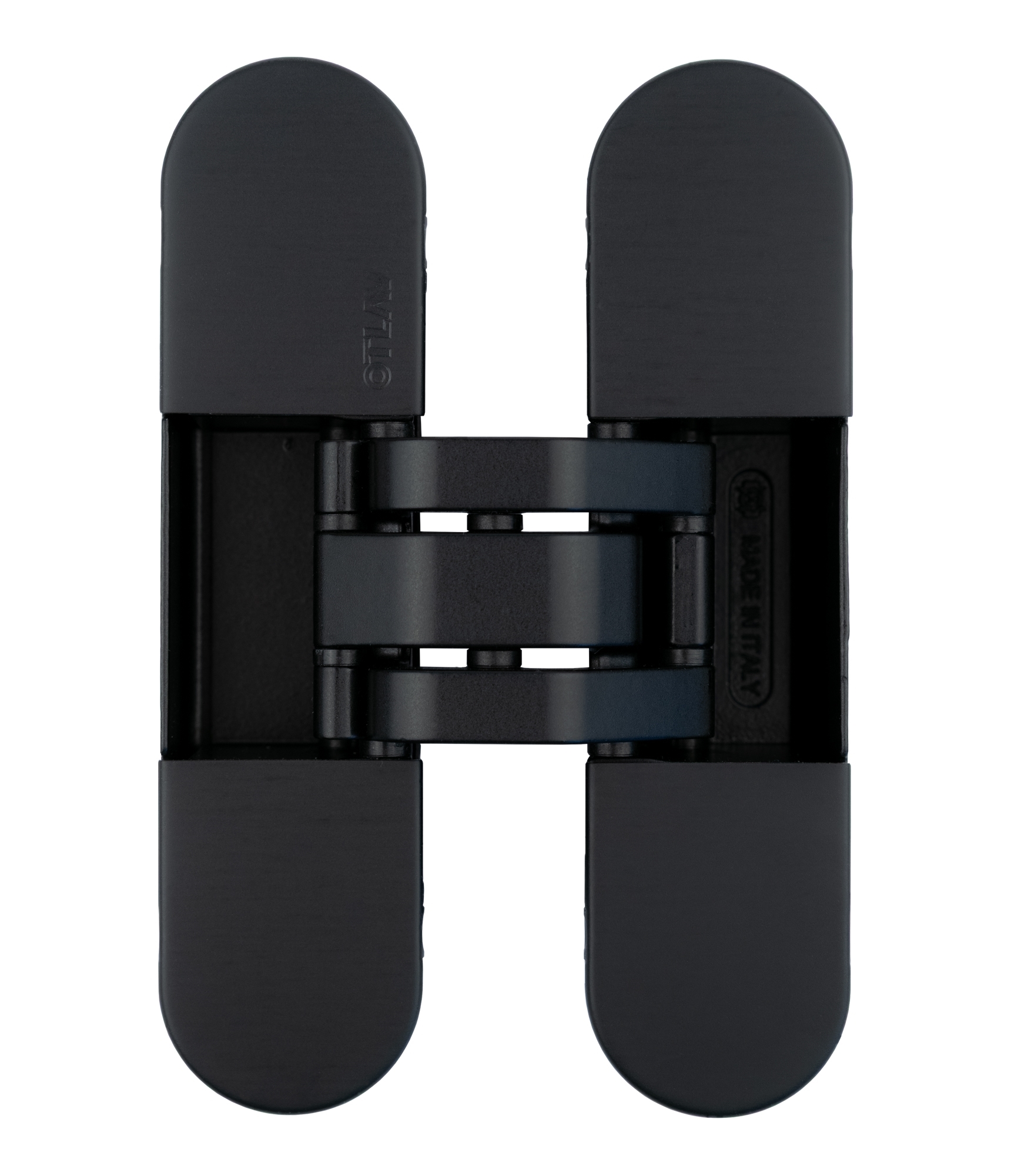 Петля скрытая, 3D, универсальная, 120x30 мм, 60 кг, корпус без покрытия, шарнирная часть цвет черный матовый. Рис. 2 Петля скрытая, 3D, универсальная, 120x30 мм, 60 кг, корпус без покрытия, шарнирная часть цвет черный матовый. Рис. 2