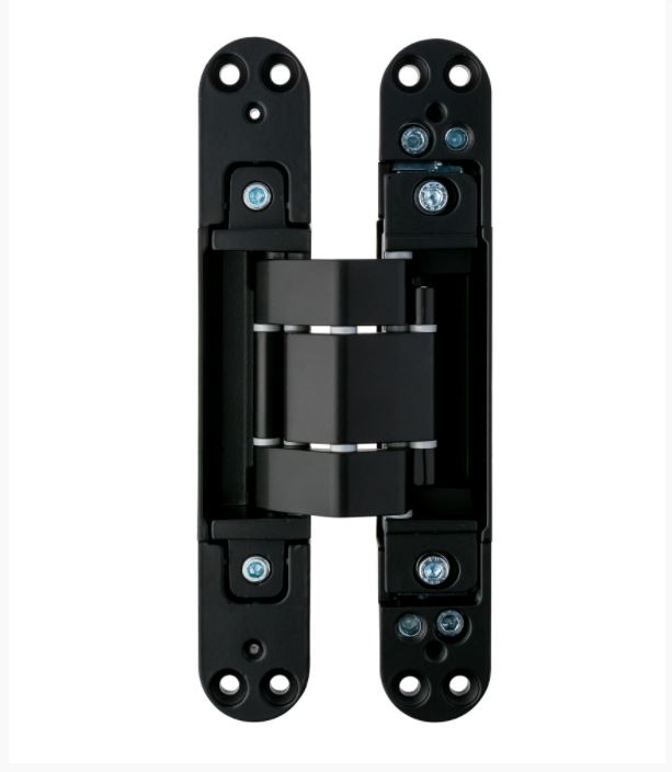 Петля скрытая, 3D, универсальная, 190x31 мм, 120 кг, цамак/алюминий, цвет черный матовый. Рис. 3