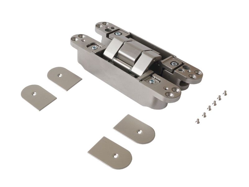 Петля скрытая, 3D, универсальная, 190x31 мм, 120 кг, цамак/алюминий, матовый никель. Рис. 3