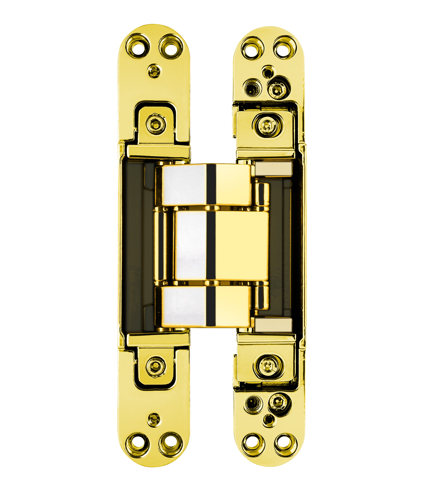 Петля скрытая, 3D, универсальная, 190x31 мм, 120 кг, цамак/алюминий, золото полированное. Рис. 2 Петля скрытая, 3D, универсальная, 190x31 мм, 120 кг, цамак/алюминий, золото полированное. Рис. 2