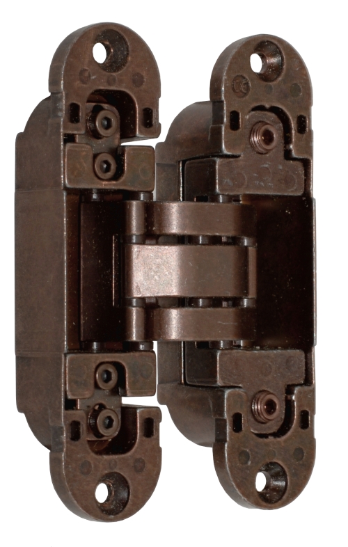 Петля скрытая, универсальная, 3D, 120x30 мм, 60 кг, цамак, бронза. Рис. 3