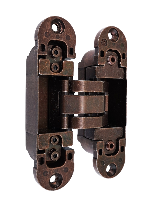 Петля скрытая, универсальная, 3D, 120x30 мм, 60 кг, цамак, бронза. Рис. 2