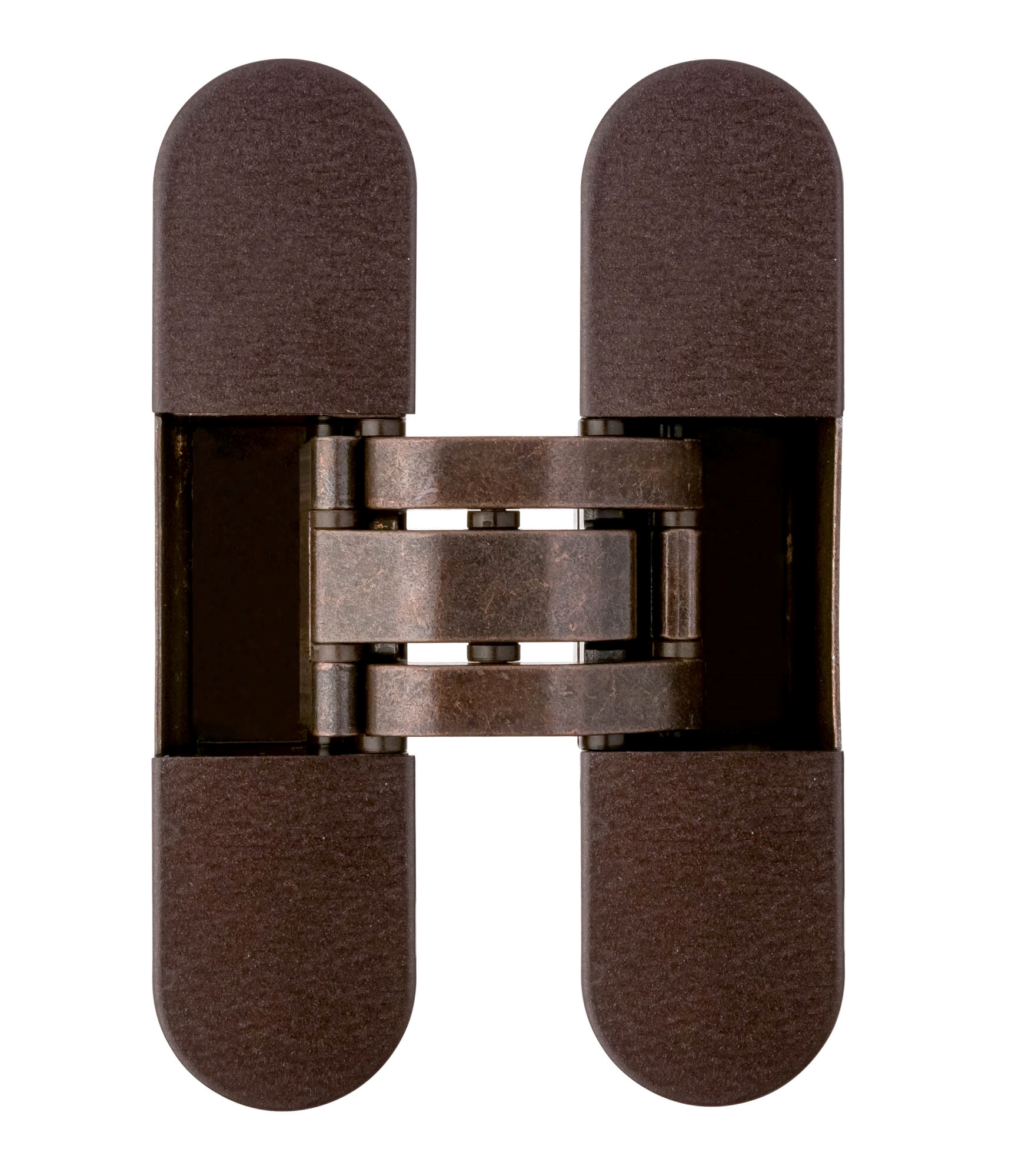 Петля скрытая, универсальная, 3D, 120x30 мм, 60 кг, цамак, бронза. Рис. 1