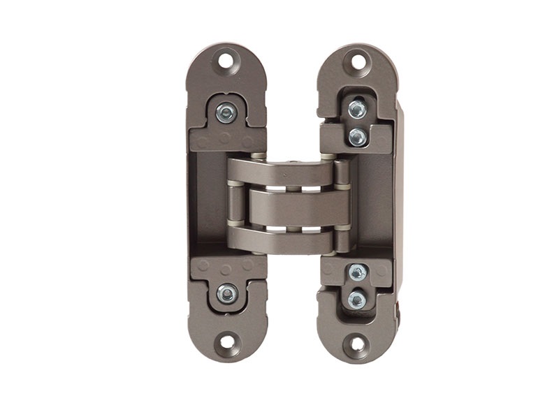 Петля скрытая, универсальная, 3D, 120x30 мм, 80 кг, цамак/алюминий, никель матовый. Рис. 1