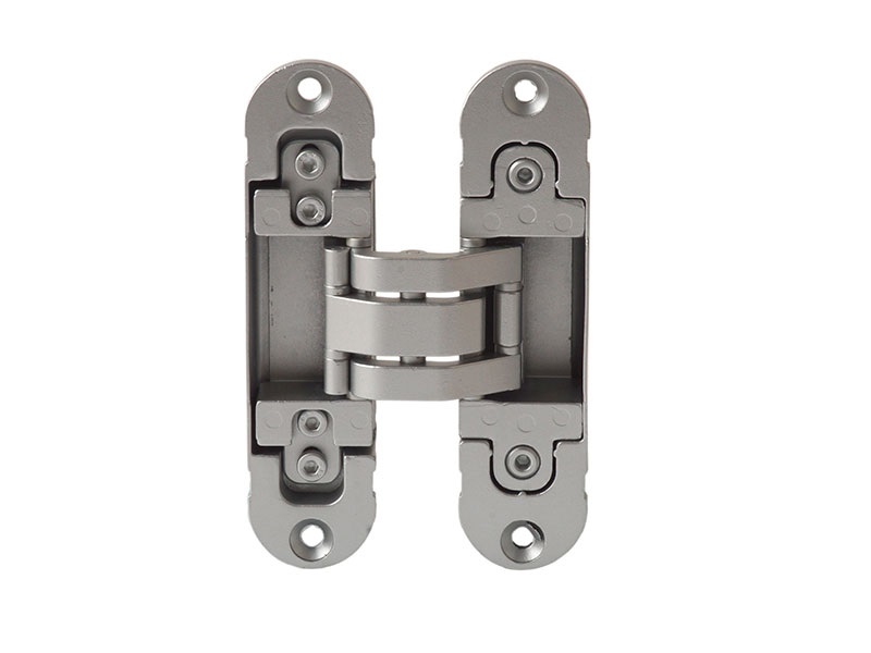 Петля скрытая, универсальная, 3D, 120x30 мм, 80 кг, цамак/алюминий, серебро матовое. Рис. 1