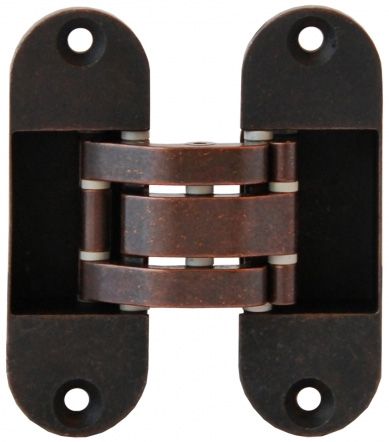 Петля скрытая, универсальная, нерегулируемая, 90x30 мм, 40 кг, цамак, бронза. Рис. 2 Петля скрытая, универсальная, нерегулируемая, 90x30 мм, 40 кг, цамак, бронза. Рис. 2