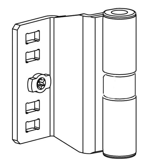 Петля верх.ств.угловая KF-12/20-9 (круглые втулки). Рис. 2 Петля верх.ств.угловая KF-12/20-9 (круглые втулки). Рис. 2
