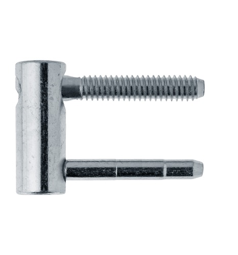 Петля ввертная, 4-штыревая, 3D, створочная часть, диаметр 20 мм, сталь, оцинкованный. Рис. 1