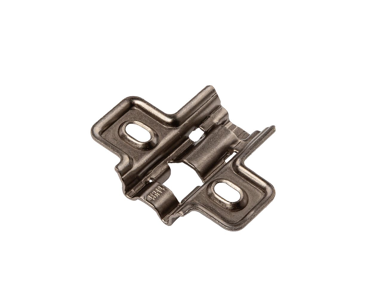 Планка монтажная для петель Alphalux  Titan, Clip-on, H=4, крестовая, под саморез, титан. Рис. 3