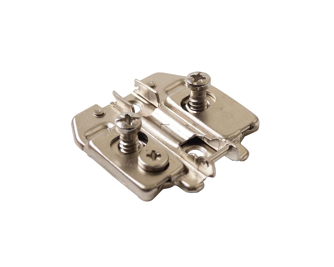 Планка монтажная для петель Firmax Advanced, H=0, крестовая с регулировкой по высоте, с предустановленным евровинтами. Рис. 1