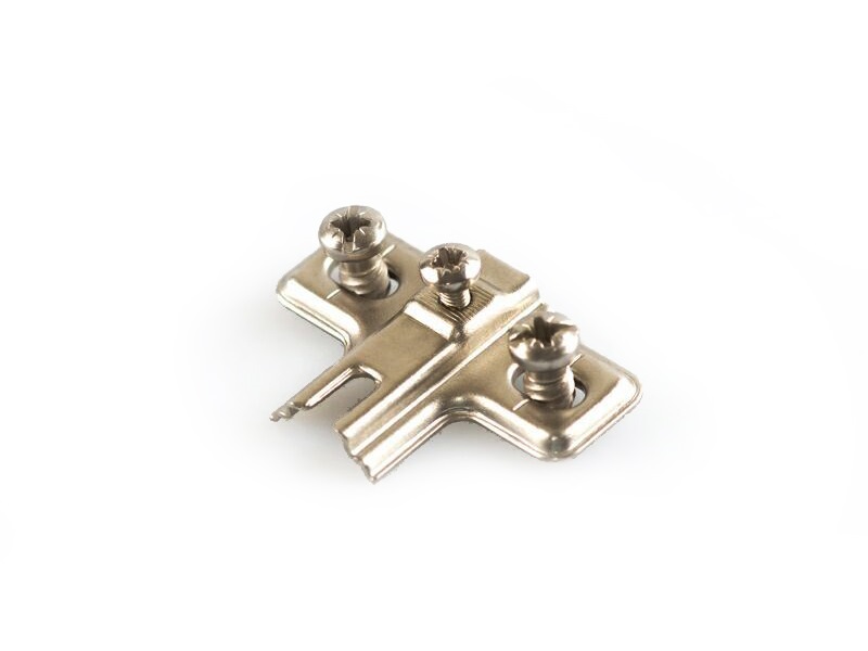 Планка монтажная для петель серии QS, H=0, евровинт, сталь. Рис. 1