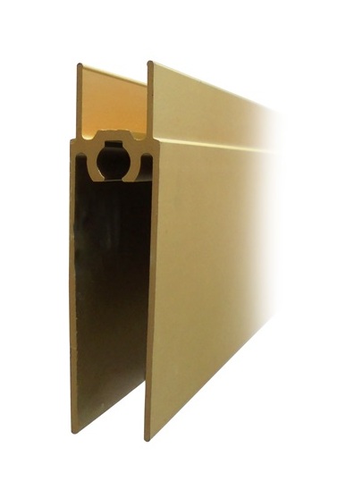 Планка нижняя, алюминий, L=5800 мм, золото.