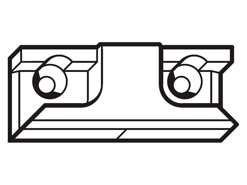 Планка ответная не регулируемая г. фальц 12/24-13 с цапфами. Рис. 1 Планка ответная не регулируемая г. фальц 12/24-13 с цапфами. Рис. 1