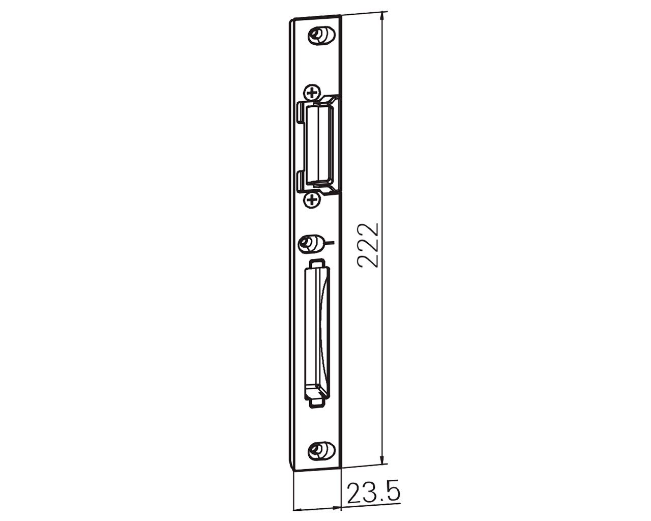 Планка ответная защелка / ригель SST, правая. Рис. 2