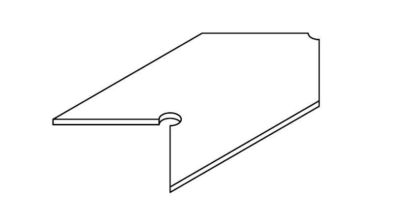 Пластина для жесткости АЛЮСТАРТ, средняя, алюминий, неокрашенный. Рис. 2
