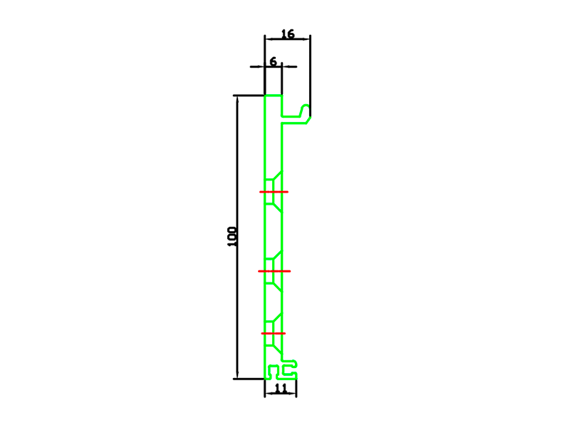 Пластина монтажная 6250 мм неокрашенная , 25505101120. Рис. 1