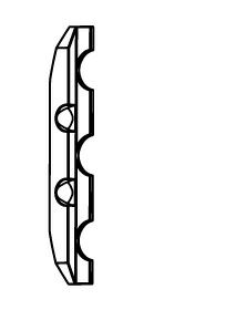 Пластина монтажная для ручки без розетки. Рис. 1 Пластина монтажная для ручки без розетки. Рис. 1