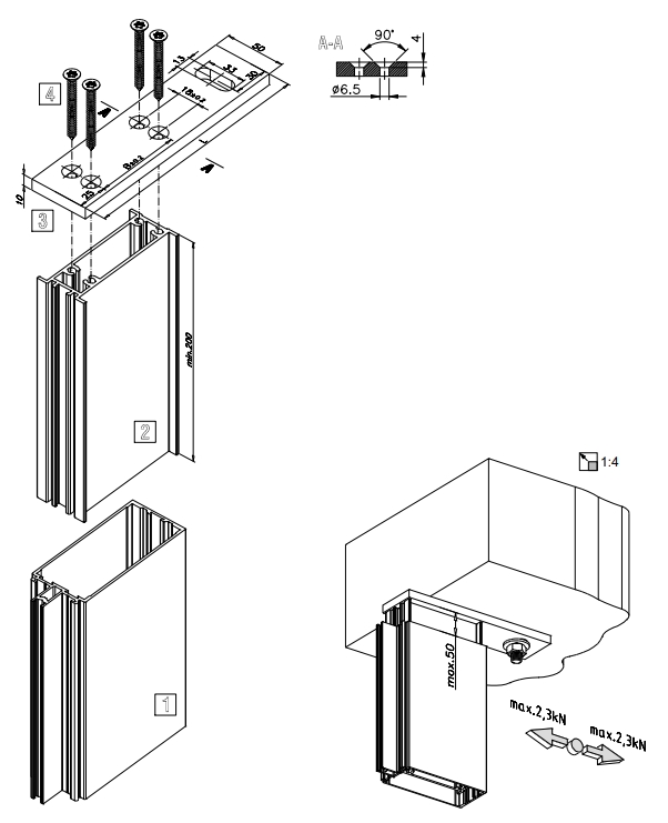 Пластина опорная для стойки. Рис. 1